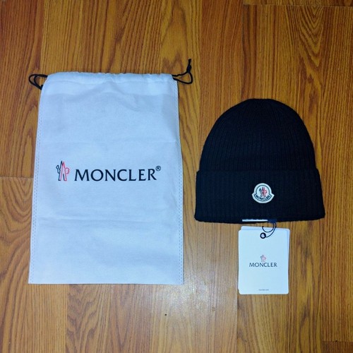 Moncler black ribbed knit - black,