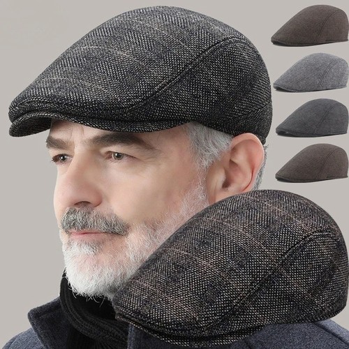 Men herringbone flat - cap, &