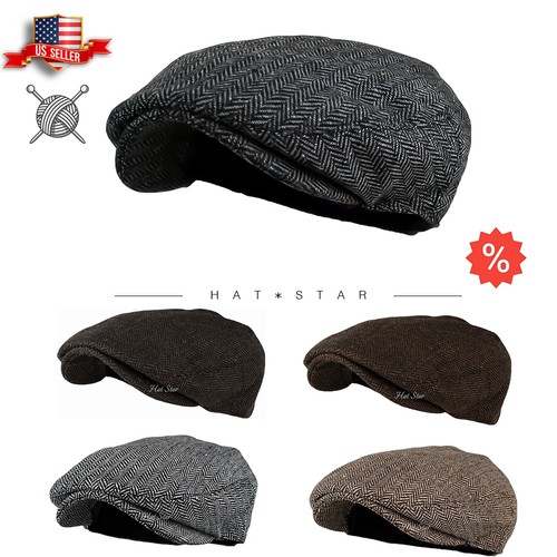 Herringbone ivy hat wool - hs,