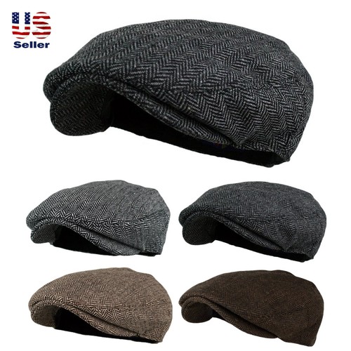 Men herringbone wool blend - wool,