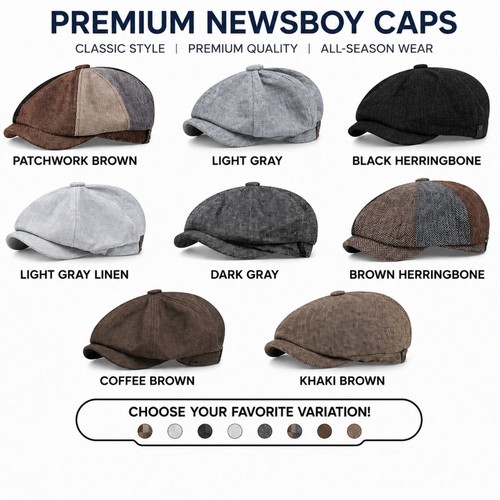 Newsboy hat flat cap - hat,